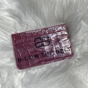 🔥B-Low The Belt Red Croc Card Case